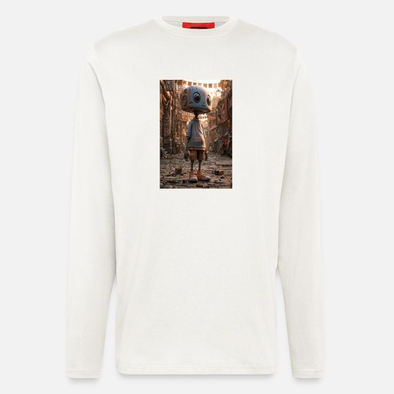 Rusty Robot in Neon Bazaar - Longsleeve - made by SPREAD - OFF WHITE