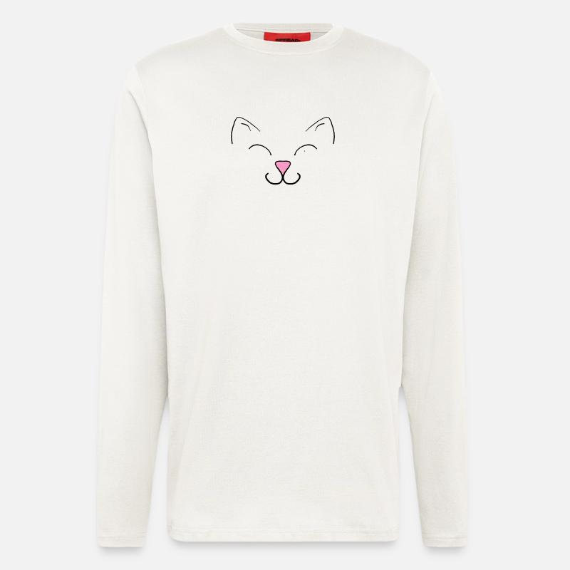 Katze - Langarmshirt - made by SPREAD  - OFF WHITE