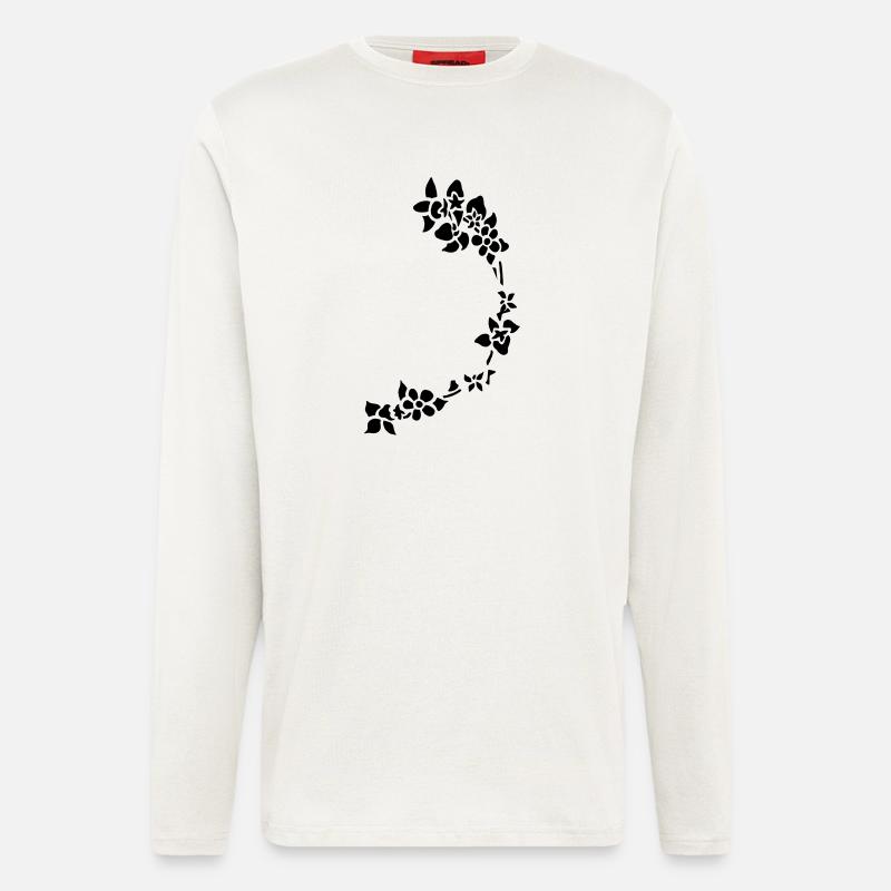 Blumenranke - Langarmshirt - made by SPREAD  - OFF WHITE