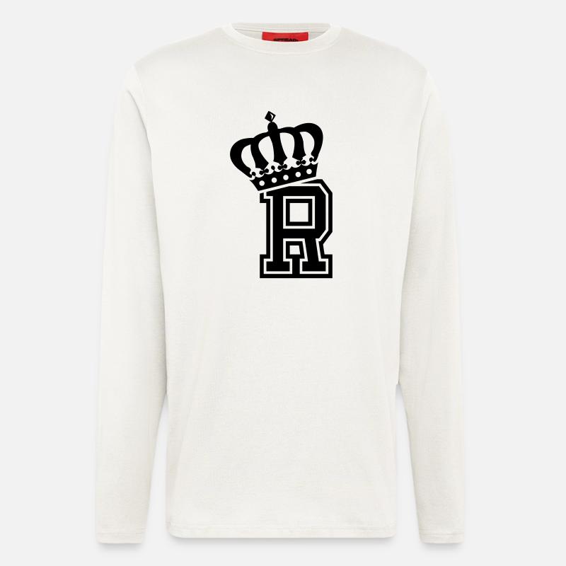 Buchstabe R - Langarmshirt - made by SPREAD  - OFF WHITE