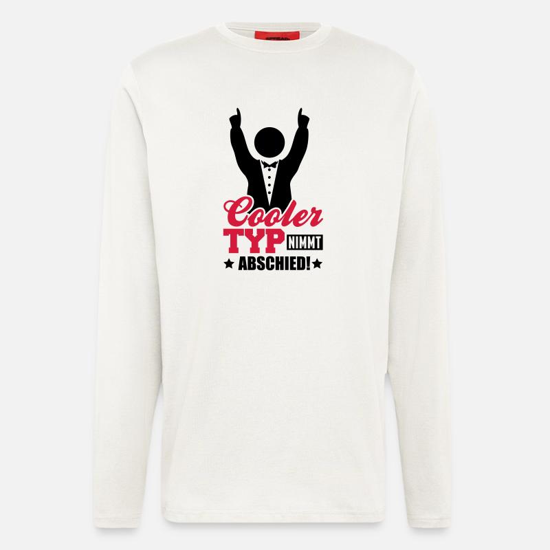 cooler_typ_nimmt_abschied_tj2 - Langarmshirt - made by SPREAD  - OFF WHITE