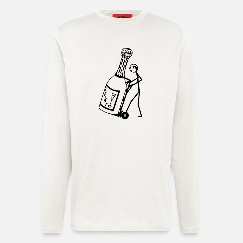 Kellner Studentenjob - Langarmshirt - made by SPREAD  - OFF WHITE