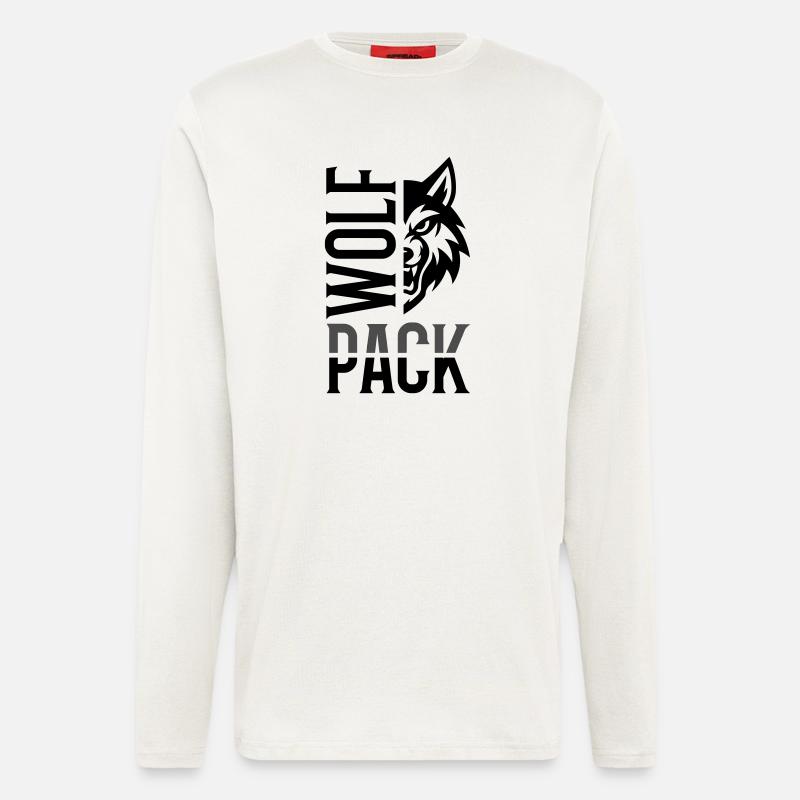 Wolf Pack Rudel - Langarmshirt - made by SPREAD - OFF WHITE