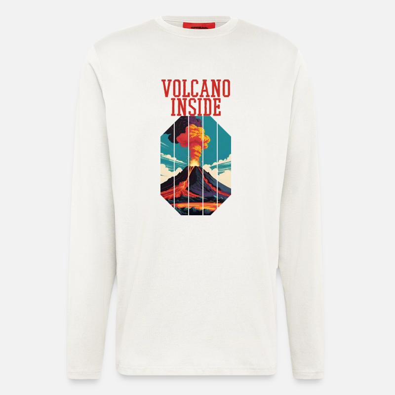 Volcano Saying Choleric - Longsleeve - made by SPREAD  - OFF WHITE