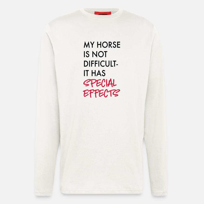 Pferd - Langarmshirt - made by SPREAD  - OFF WHITE