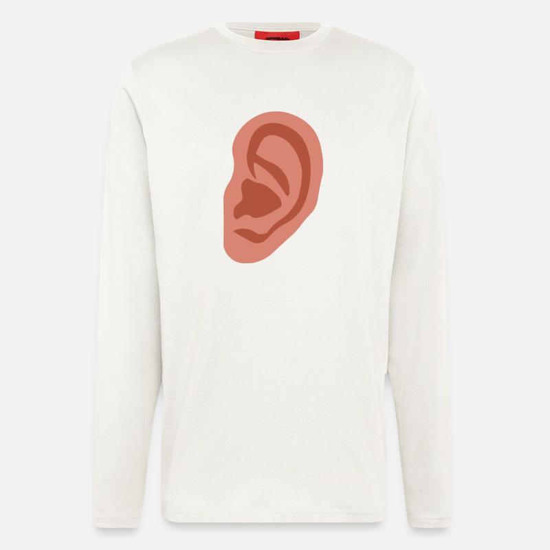 Großes Ohr - Langarmshirt - made by SPREAD  - OFF WHITE