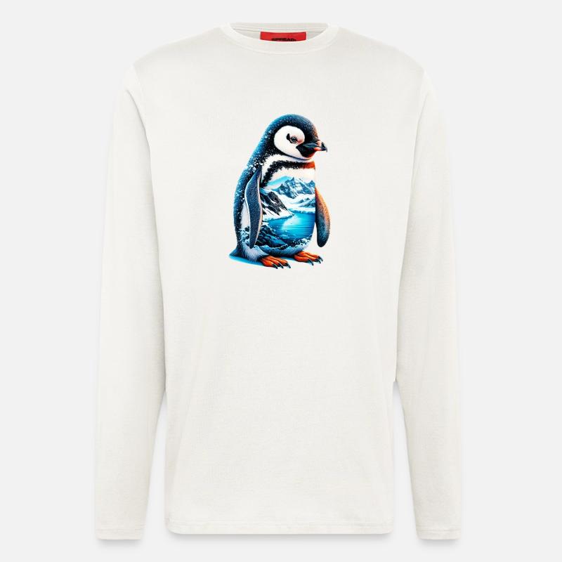 Pinguin - Langarmshirt - made by SPREAD  - OFF WHITE