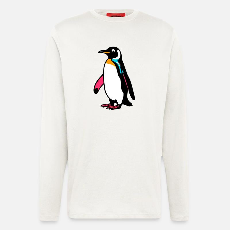 Pinguin - Langarmshirt - made by SPREAD  - OFF WHITE