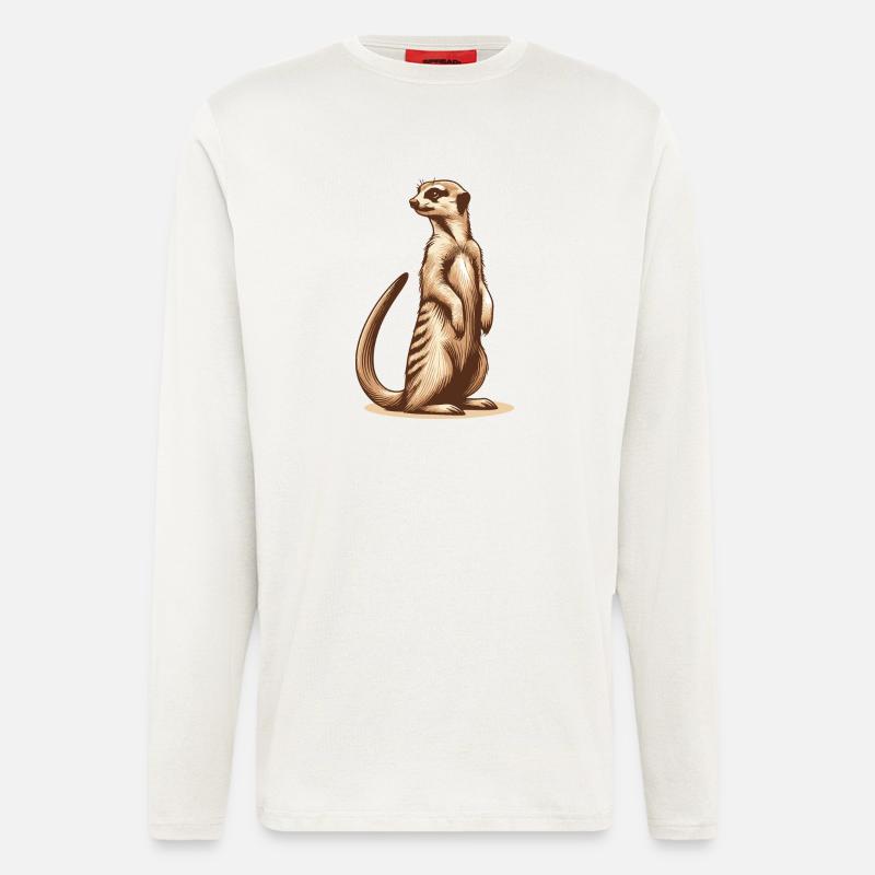 Erdmännchen - Langarmshirt - made by SPREAD  - OFF WHITE