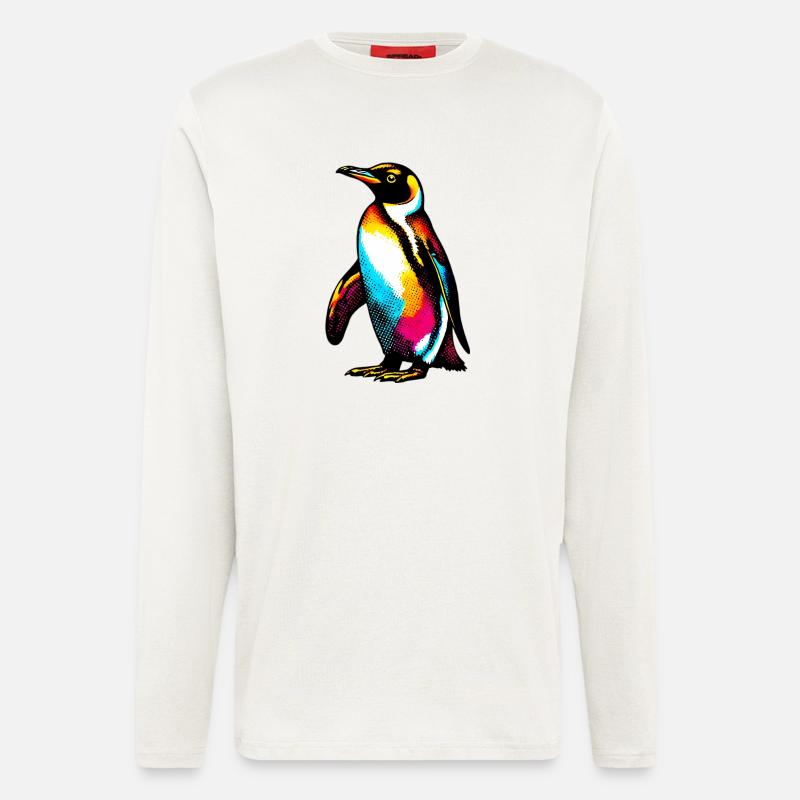 Pinguin - Langarmshirt - made by SPREAD  - OFF WHITE