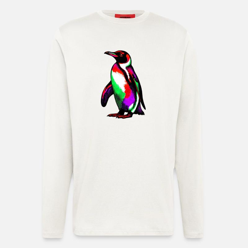Pinguin - Langarmshirt - made by SPREAD  - OFF WHITE