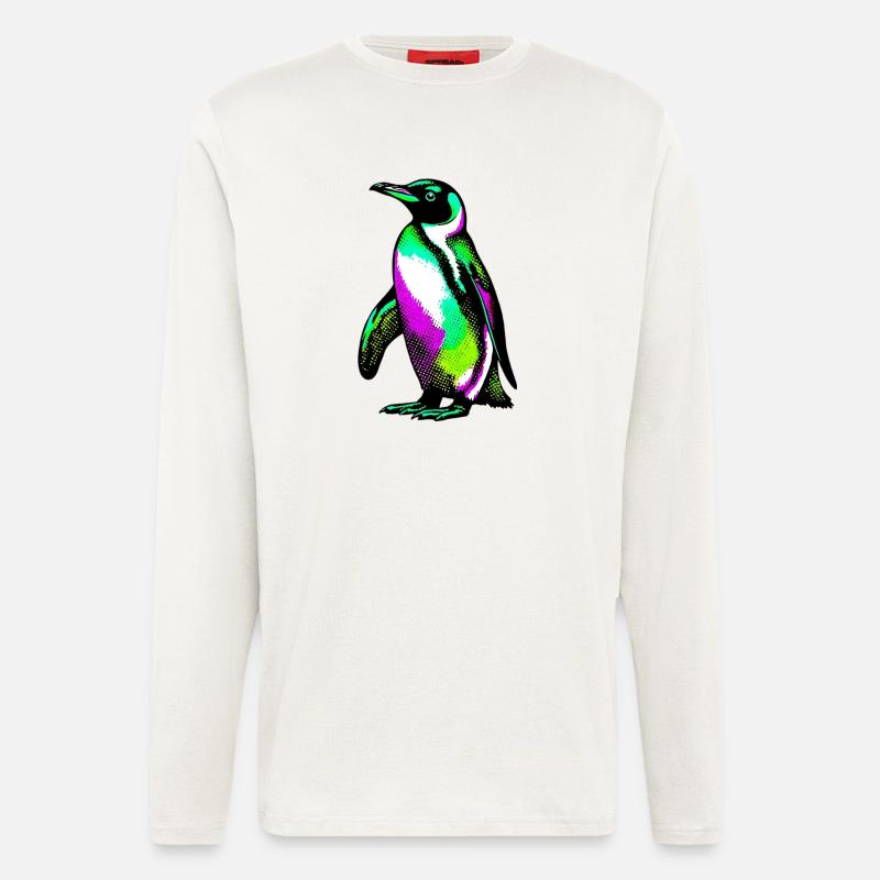 Pinguin - Langarmshirt - made by SPREAD  - OFF WHITE