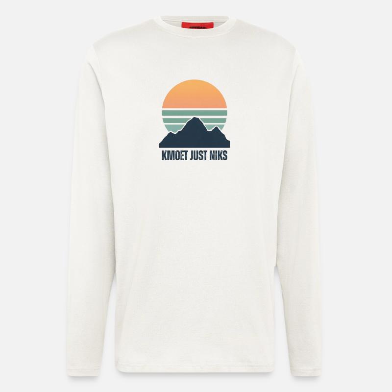 Kmoet just nothing, Antwerp dialect Shirts - Longsleeve - made by SPREAD  - OFF WHITE