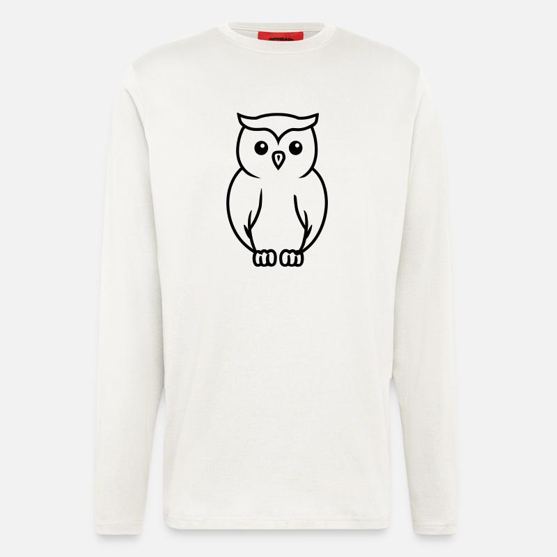 Eule - Langarmshirt - made by SPREAD  - OFF WHITE