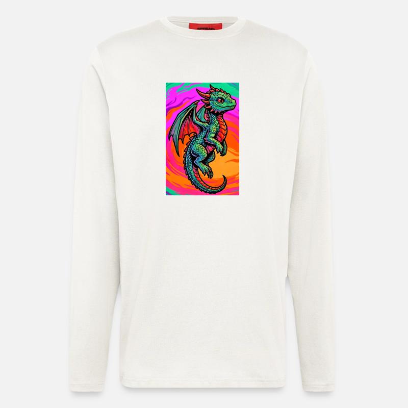 Drache - Langarmshirt - made by SPREAD - OFF WHITE