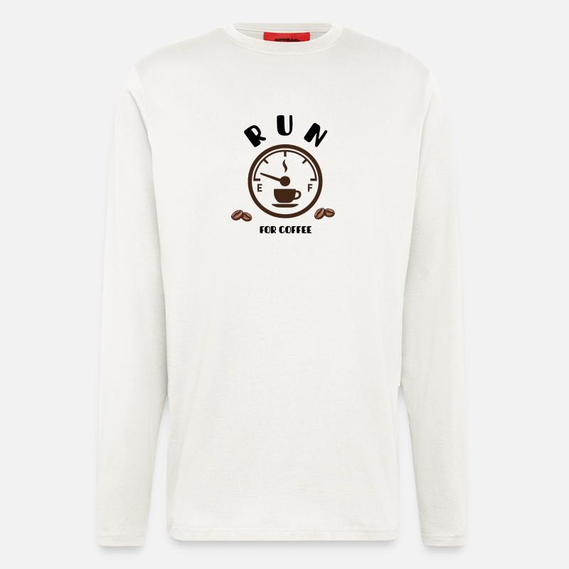Coffee Pointer Dial Design - Longsleeve - made by SPREAD - OFF WHITE