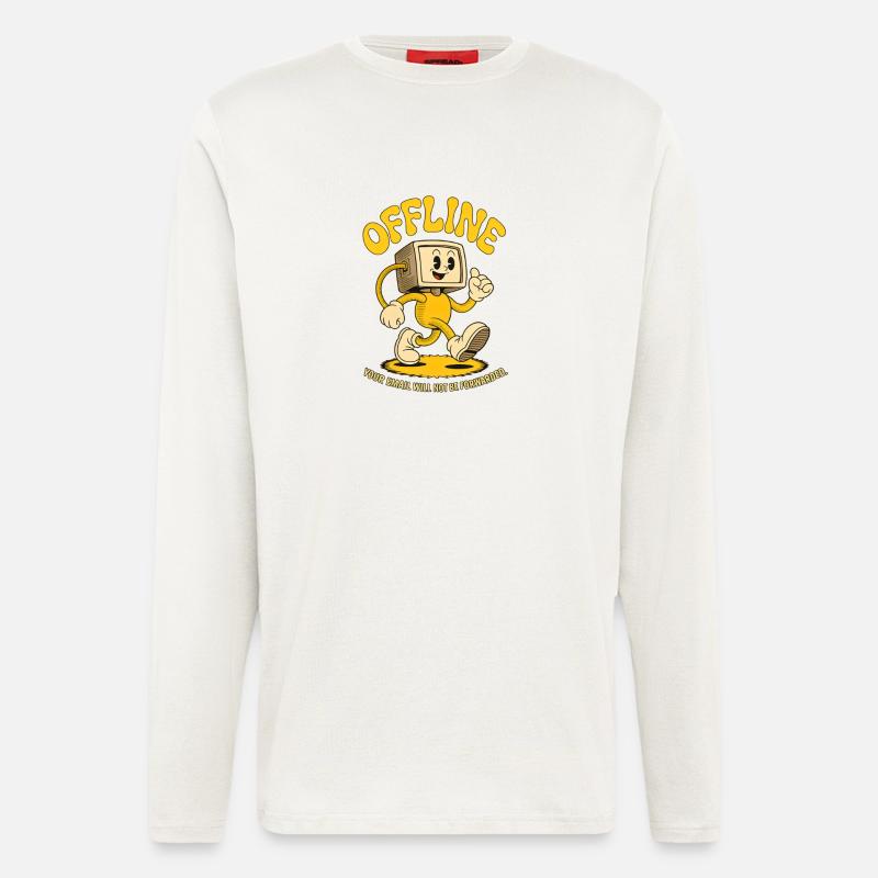 Offline Büro PC Emails Computer - Langarmshirt - made by SPREAD - undefined