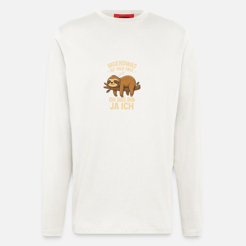Sloth Office Saying Lazy - Longsleeve - made by SPREAD - undefined