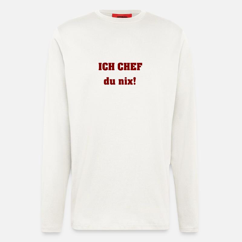 Je chef du néant - Manches longues bio décontracté fabriqué en UE - OFF WHITE