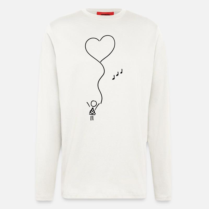 Tochter und Vater - Langarmshirt - made by SPREAD  - OFF WHITE