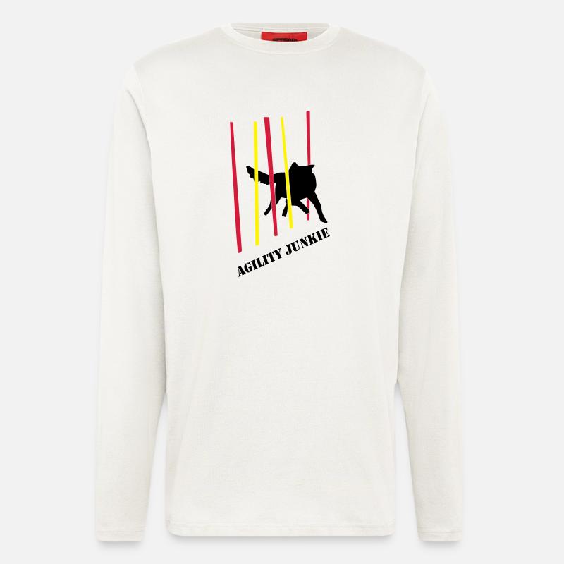 Agility Junkie_2_cb - Langarmshirt - made by SPREAD  - OFF WHITE