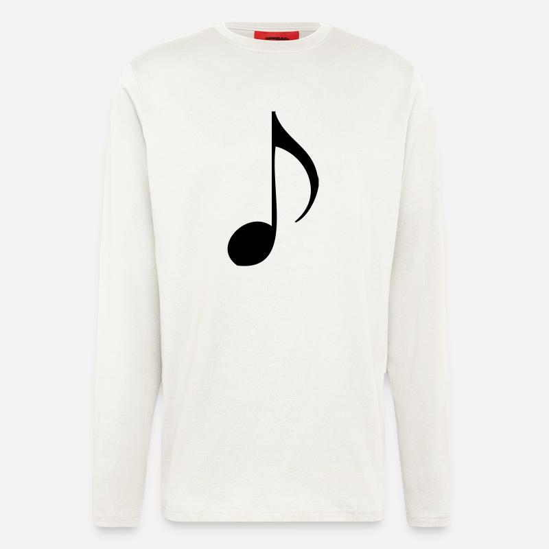 Musiknote - Langarmshirt - made by SPREAD  - OFF WHITE