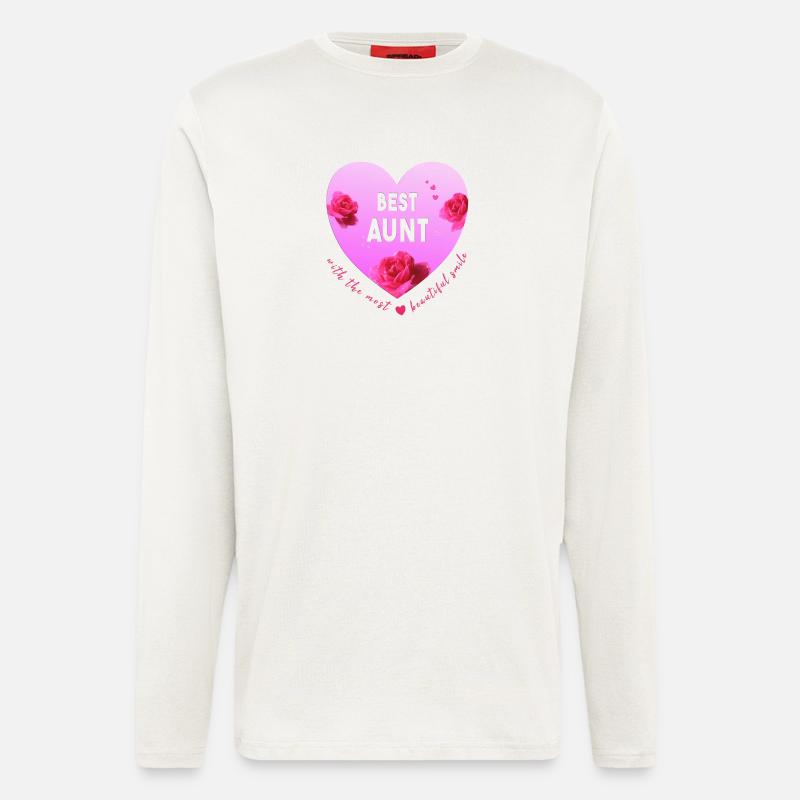 best aunt - Langarmshirt - made by SPREAD  - OFF WHITE