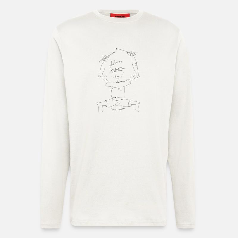 Drumnerd - Langarmshirt - made by SPREAD  - OFF WHITE