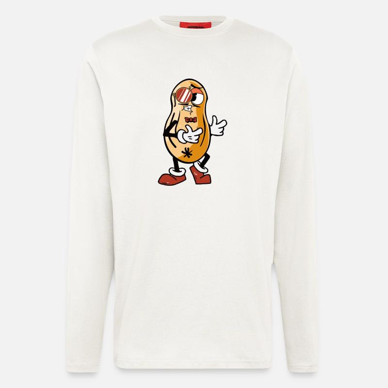 Coole Erdnuss - Langarmshirt - made by SPREAD  - OFF WHITE