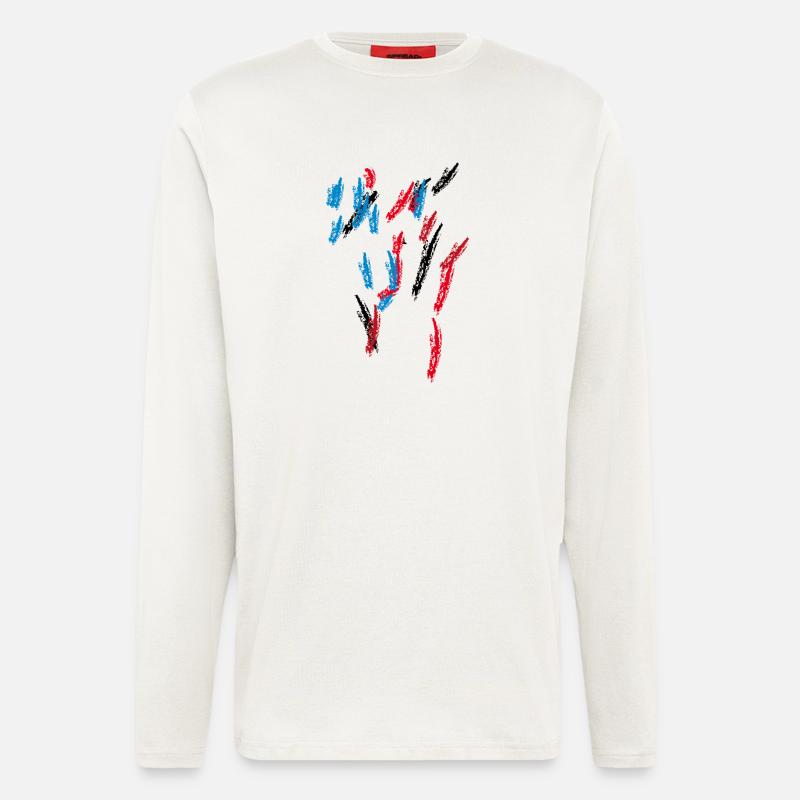 Farben Muster - Langarmshirt - made by SPREAD  - OFF WHITE