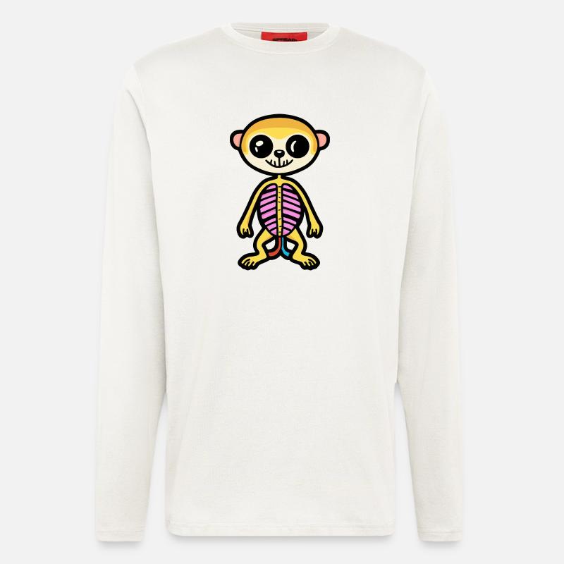 Erdmännchen Halloween Zombie - Langarmshirt - made by SPREAD  - OFF WHITE