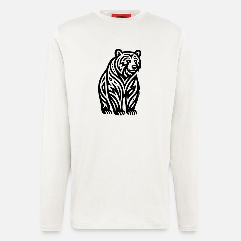 Just a Black Bear #2 / JustN-imal - Longsleeve - made by SPREAD  - OFF WHITE