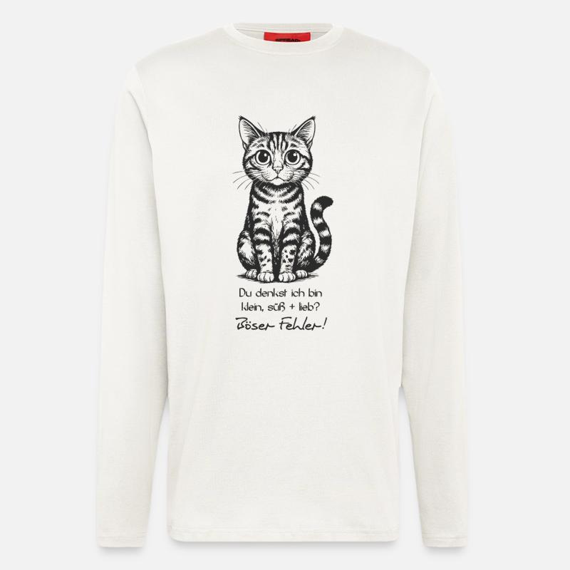 Du denkst ich bin... - Langarmshirt - made by SPREAD  - OFF WHITE