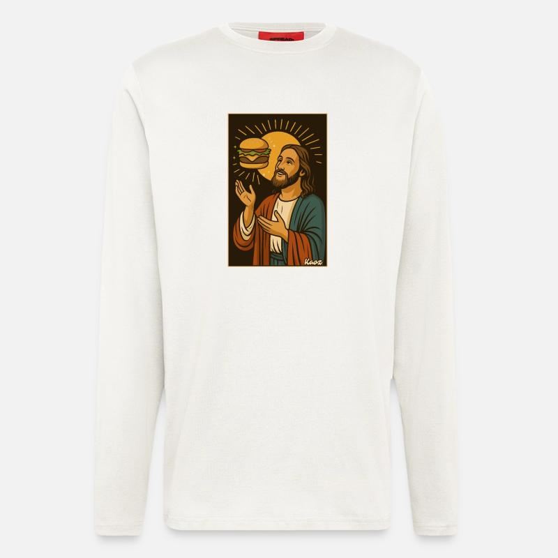 Burger Blessing Sonnenaufgang - Langarmshirt - made by SPREAD - OFF WHITE