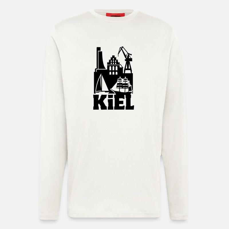 Kiel Silhouette Landmark - Longsleeve - made by SPREAD  - OFF WHITE