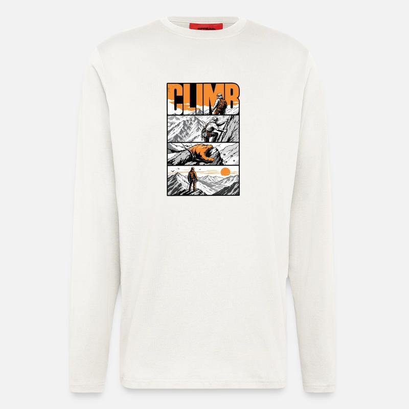 Summit Mountain Climber - Langarmshirt - made by SPREAD - OFF WHITE