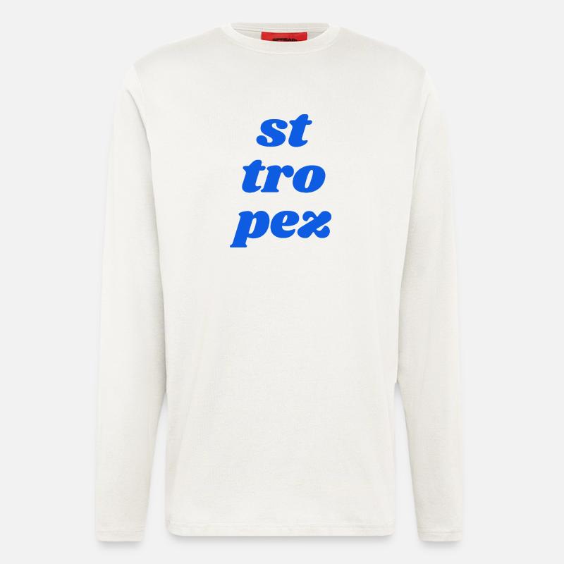 St Tro Pez - Manches longues bio décontracté fabriqué en UE - OFF WHITE