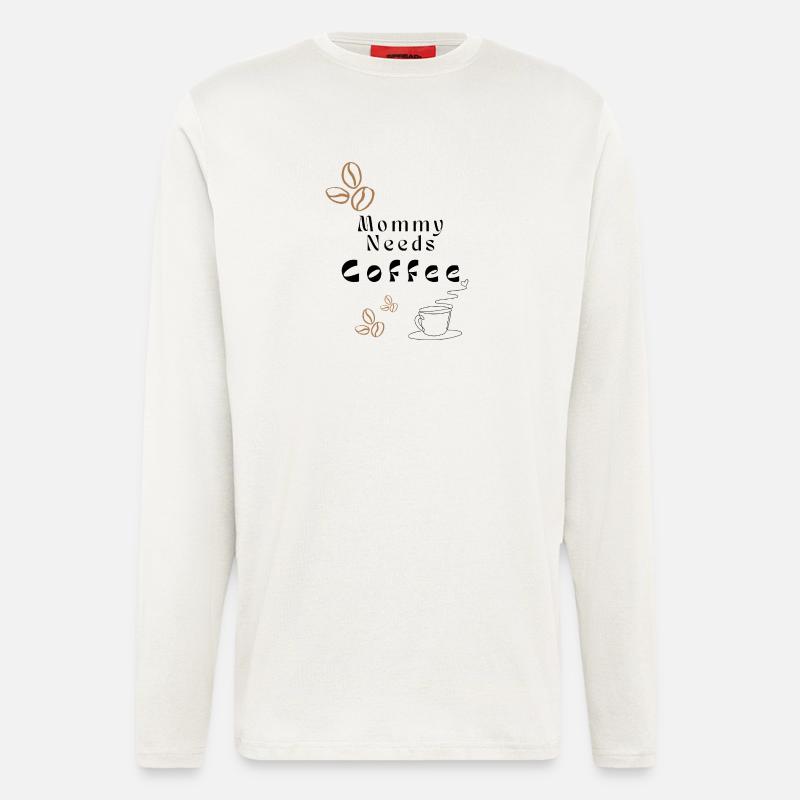 Coffee Beans Minimal Pattern - Longsleeve - made by SPREAD  - OFF WHITE