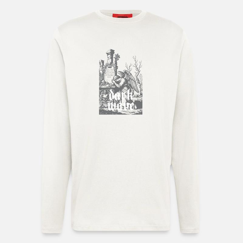Dark Wave Graveyard Raven - Longsleeve - made by SPREAD  - OFF WHITE