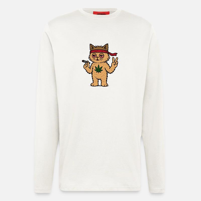 High Cat - Langarmshirt - made by SPREAD  - OFF WHITE