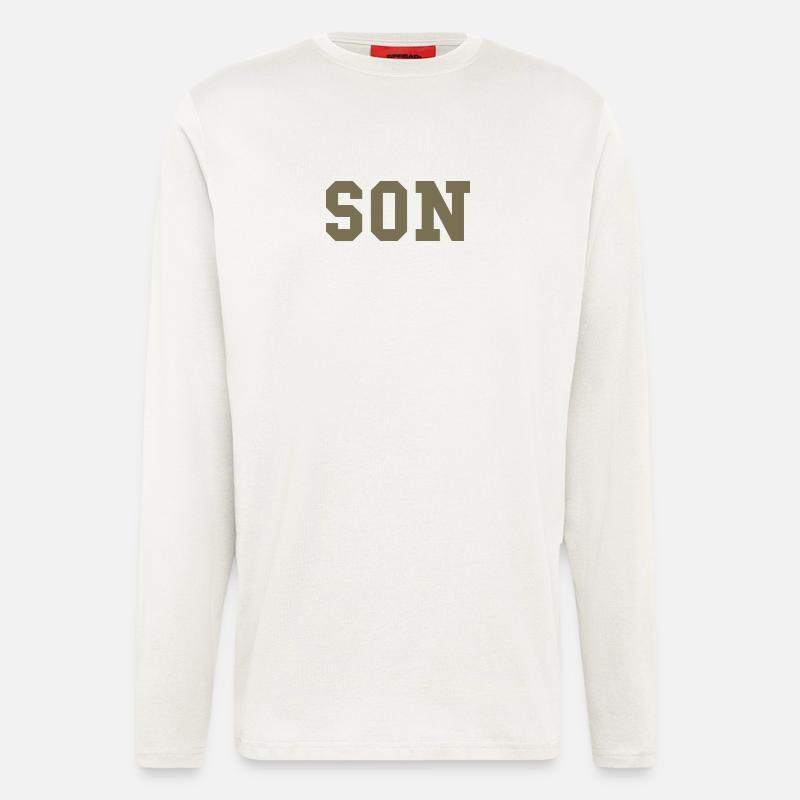 SON – College Style Statement - Langarmshirt - made by SPREAD  - OFF WHITE
