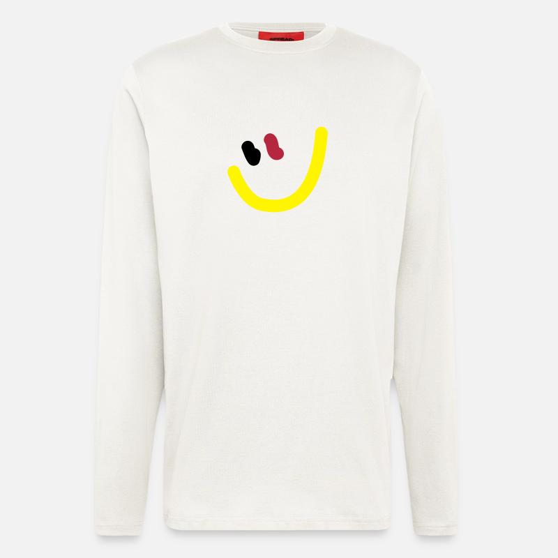 EM2018 DE (Smiley) - Langarmshirt - made by SPREAD  - OFF WHITE