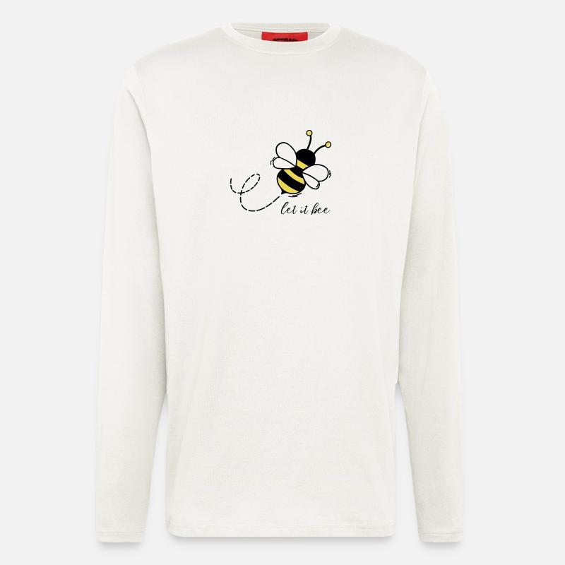 Let it be bee - Langarmshirt - made by SPREAD  - OFF WHITE