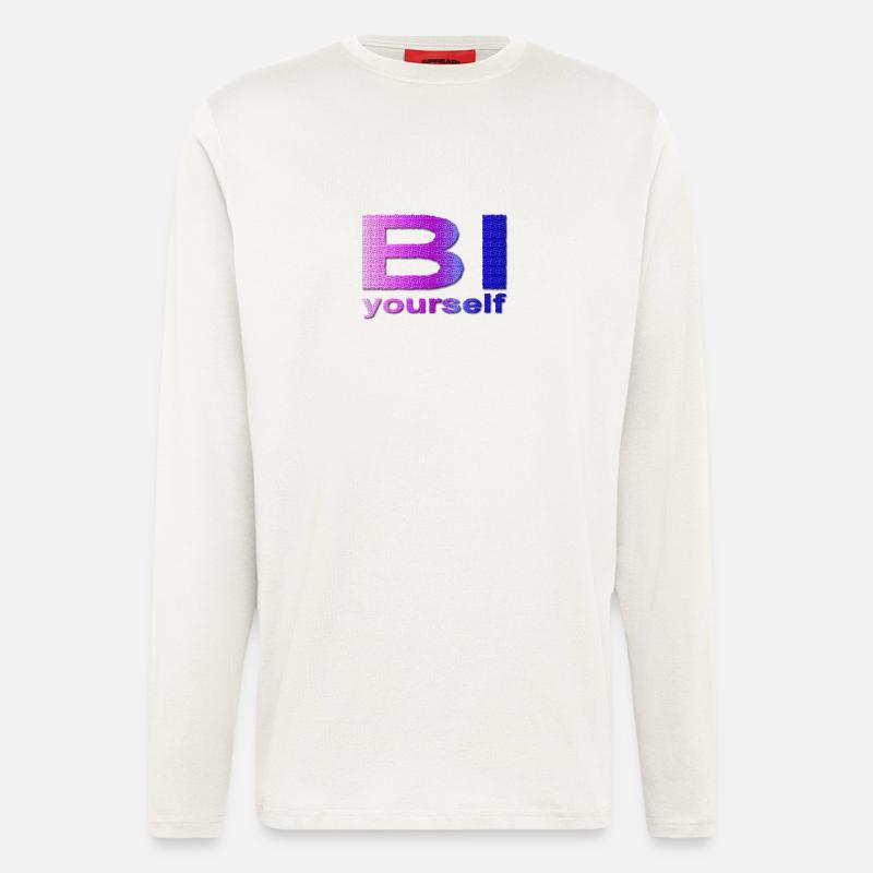 BI yourself - Langarmshirt - made by SPREAD  - OFF WHITE