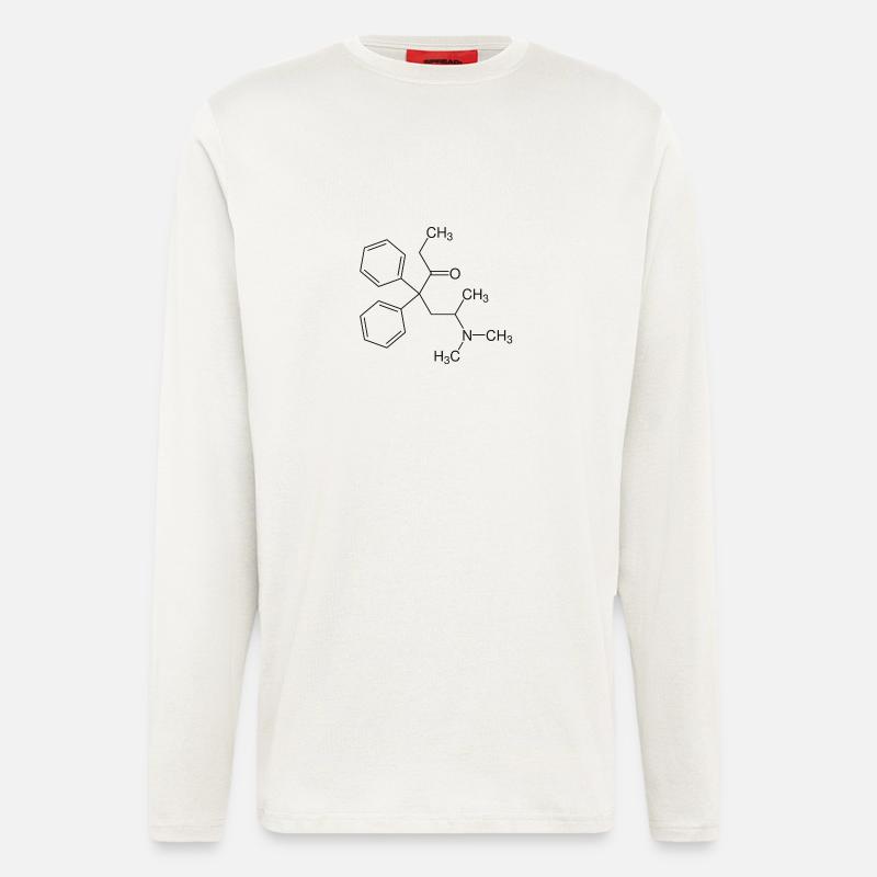 Methadone structural formula - Longsleeve - made by SPREAD  - OFF WHITE