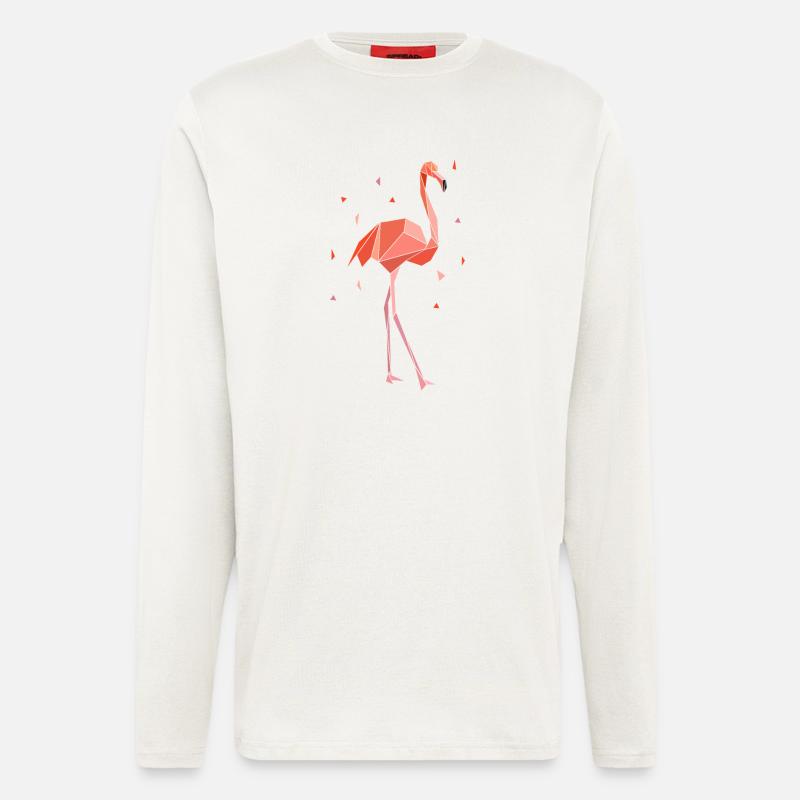 Flamingo - Langarmshirt - made by SPREAD  - OFF WHITE