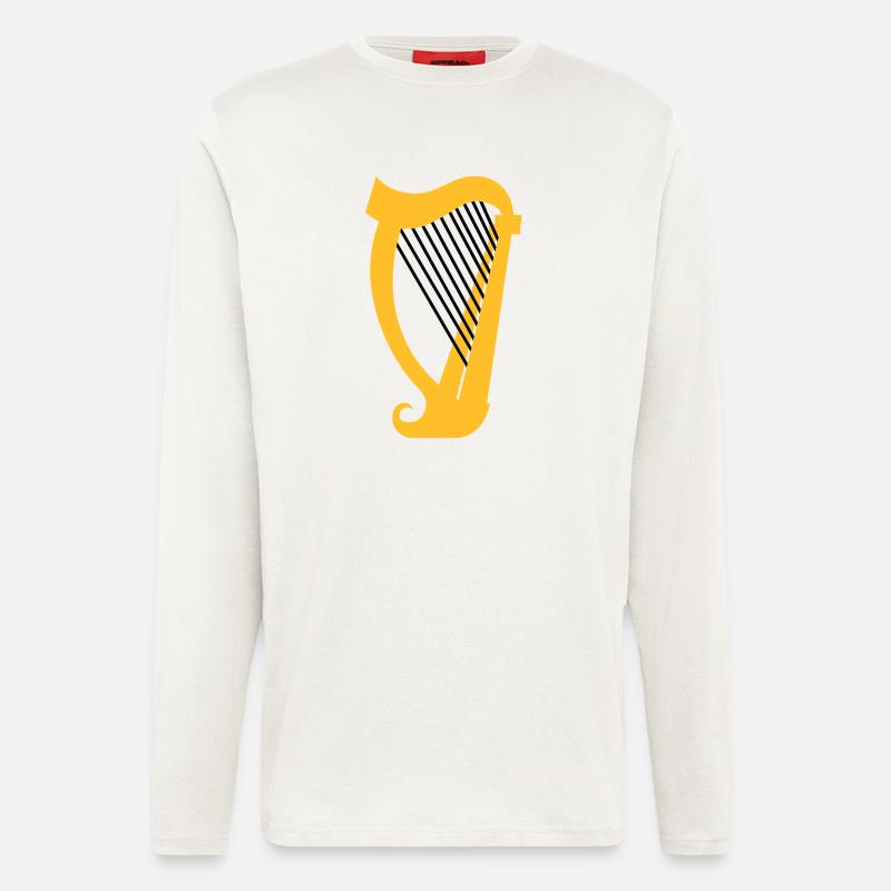 Eine Harfe Musikinstrument - Langarmshirt - made by SPREAD  - OFF WHITE