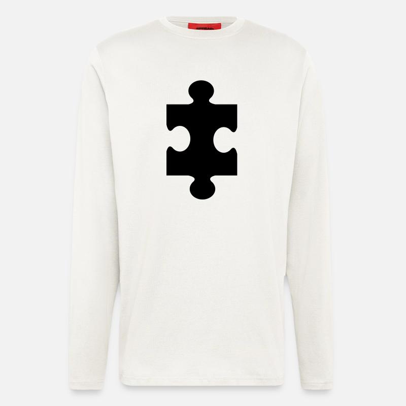 puzzle_2 - Langarmshirt - made by SPREAD  - OFF WHITE