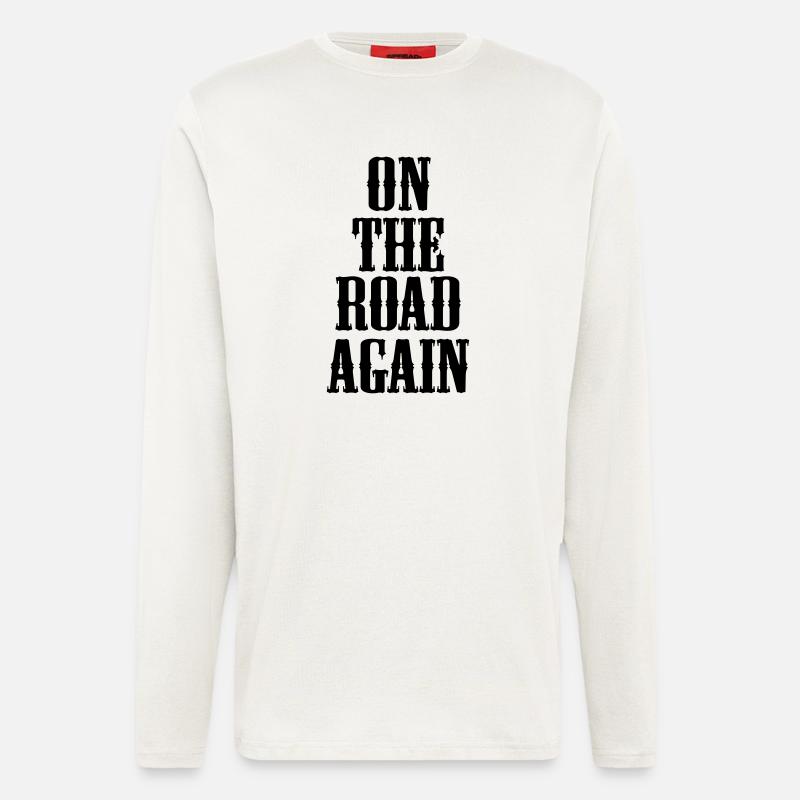 on_the_road_again - Langarmshirt - made by SPREAD - OFF WHITE
