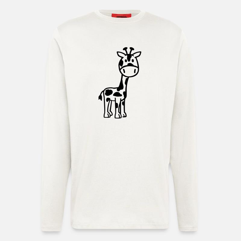 Giraffe - Langarmshirt - made by SPREAD  - OFF WHITE